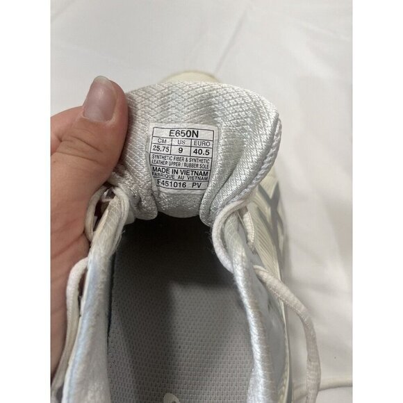 ASICS GelDedicate Shoe Women's WHITE/SILVER F451016 US 9 - Picture 8 of 14